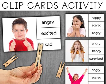 Emotions Matching Game | Facial Expression Emotion Matching Activity | Feelings Activity for Toddlers