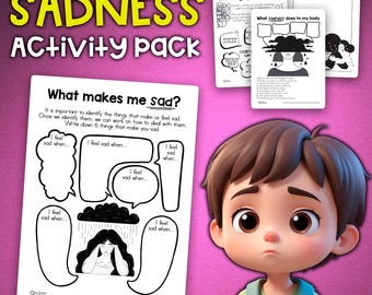 Dealing with Sad Management Self Regulation Activities for Children Social Emotional Learning Activities SEL Worksheet Dealing with Emotions
