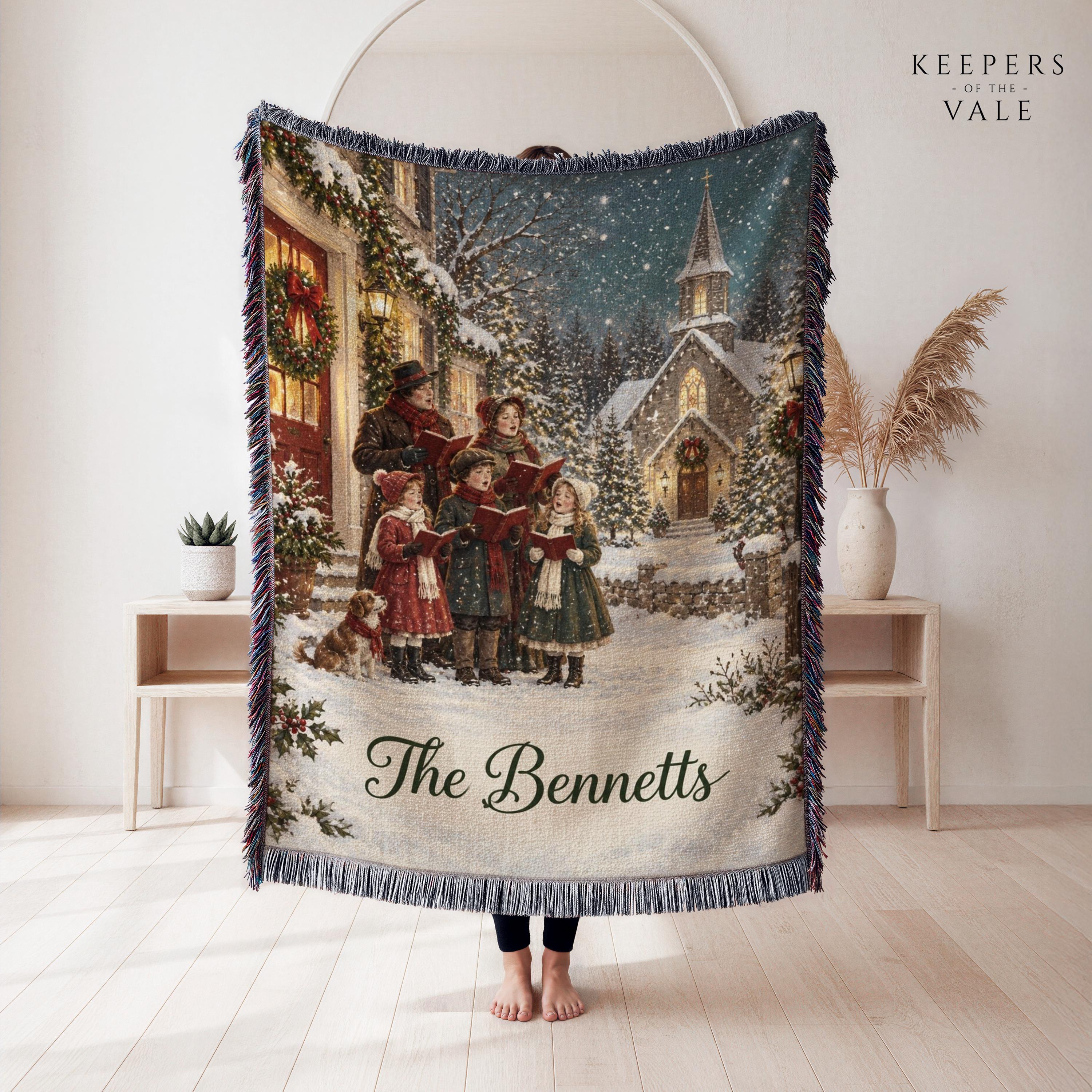 Christmas Carol Throw - Etsy