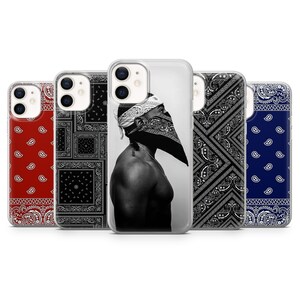 Bandana Phone Case Bloods Crips Cover for iPhone 15, 14, 13 12 11 Pro, XR, Samsung A13, S22, S21 FE, A40, A72, A52, Pixel 6a