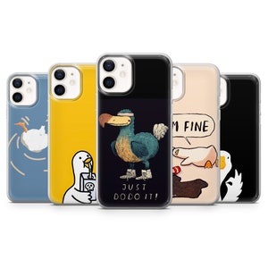 Funny Duck Phone Case Just Do It Cover for iPhone 15, 14, 13 12 11 Pro, XR, Samsung A13, S22, S21 FE, A40, A72, A52, Pixel 6a