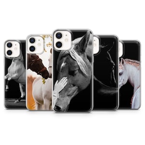 Pferd Handytasche Pony Cover für iPhone 15, 14, 13 12 11 Pro, XR, Samsung A13, S22, S21 FE, A40, A72, A52, Pixel 6a