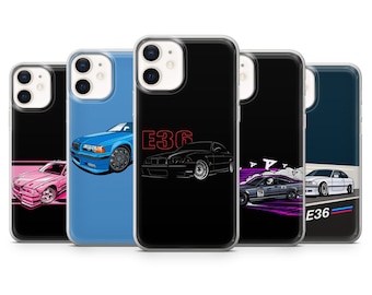 Coque E36 pour iPhone 15, 14, 13 12 11 Pro, XR, Samsung A13, S22, S21 FE, A40, A72, A52, Pixel 6a