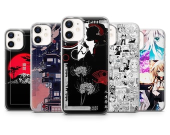 Anime Phone Case Manga Cover for iPhone 15, 14, 13 12 11 Pro, XR, Samsung A13, A15, 14, S22, S21 FE, S23, A40, A72, A52, Pixel 6a