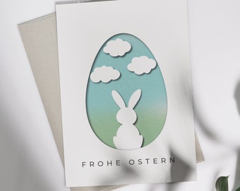 Easter card 3D | Folding card or postcard