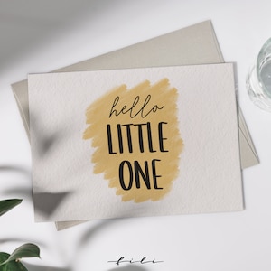 Cartão de felicitações Bebê "Pequeno" | cartão dobrável ou postal