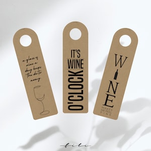 Wijnfles hanger | Verpakking van 3