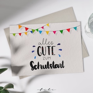 Cartes d'inscription scolaire "pour la rentrée" | carte pliante ou carte postale