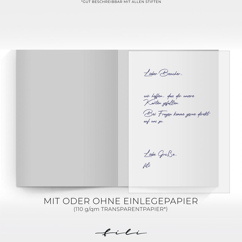 Carte de félicitations de confirmation « Cœur » | Carte pliante ou carte postale image 5