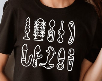 Sex Toy Shirt,Sexy Shirt,Valentines Day Gift,Funny shirt,Dildo shirt,Sexy Gift,Bachelorette Gift,Sex Positivity Shirt,Sex Toys