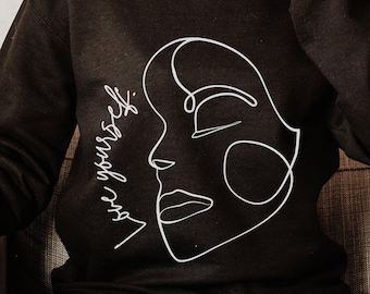 Love Yourself Crewneck, Love Yourself Sweatshirt, Inspirational Hoodies, Motivational Hoodies, Mental Health Sweater, Self Care Sweater