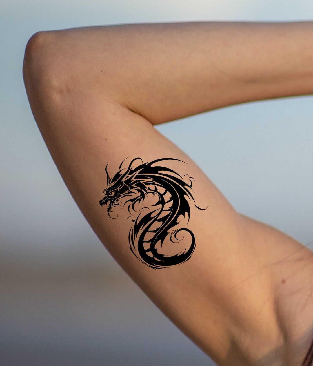 Tattoo Design Dragon Printable Art - Etsy