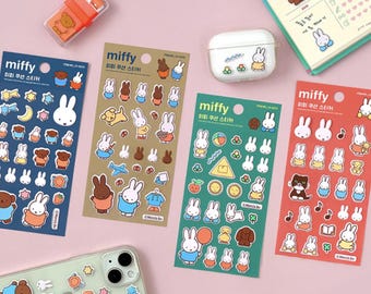 Miffy Puffy 3D Stickers | Kawaii Planner Decoration (4 Designs)