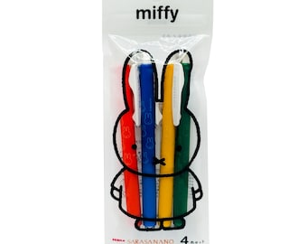Miffy Melanie Boris Limited Zebra Sarasa Nano 0.3mm Gel Pen 4pcs