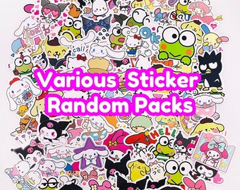 10/50Pcs Mixed Cartoon Sanrio Hello Kitty Stickers Cute Cinnamoroll My  Melody Kuromi Waterproof Sticker Decals for Kid Girls Toy