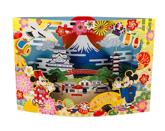 Disney Characters Pop-Up Greeting Birthday Card – “Hello Nippon” / Hallmark