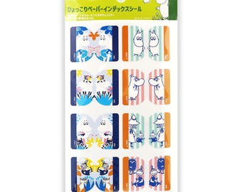 Moomin Index Sticky Notes Sticker / 8 Designs, 5 Sheets (Total 40 pcs)  - Japanese Stationery