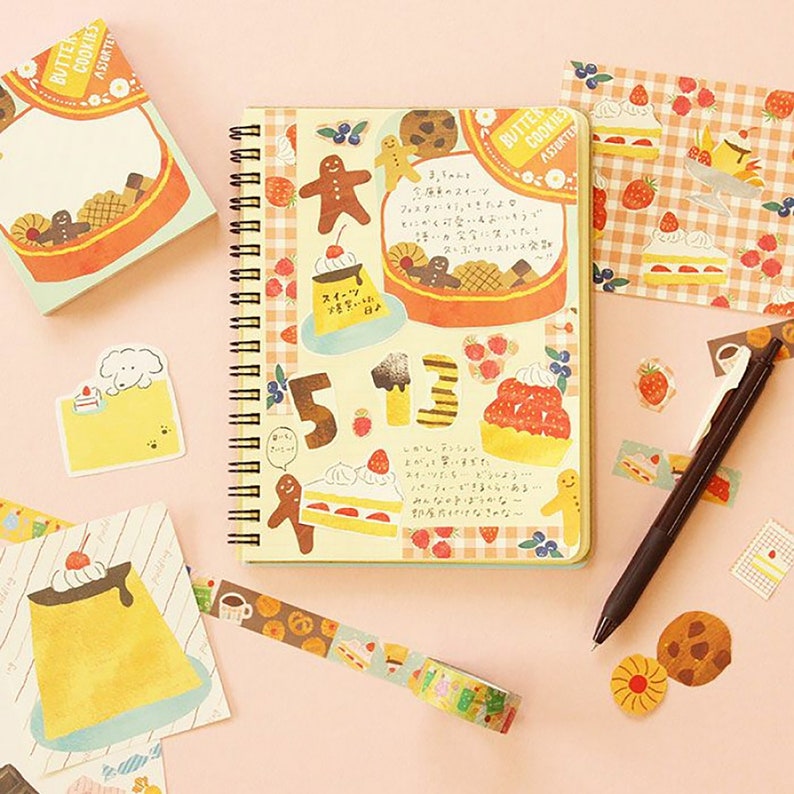 4 Designs 100 Sheet Memo Set, Furukawashiko Memo Note Pad | Sweet ...