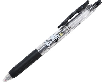 Snoopy Peanuts x Sarasa Collaboration Clip Gel Pen 0.5mm (Black) || Japanese Stationery, Journaling, Office, School Supplies, Gifts