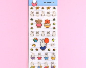 24 Miffy Stickers Pack Kawaii Cute Decoration Adorable Cuties Gift