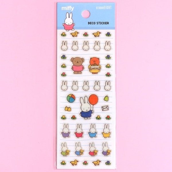 Miffy Polco Deco Cute Sticker | Decorative Labels Sticker for Diary, Journal, Planners, Calendars and Notebook Art Greeting Card