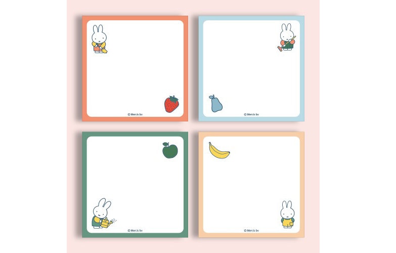 Miffy Book-Style Sticky Notes by Square (Miffy Meets Maruko Series