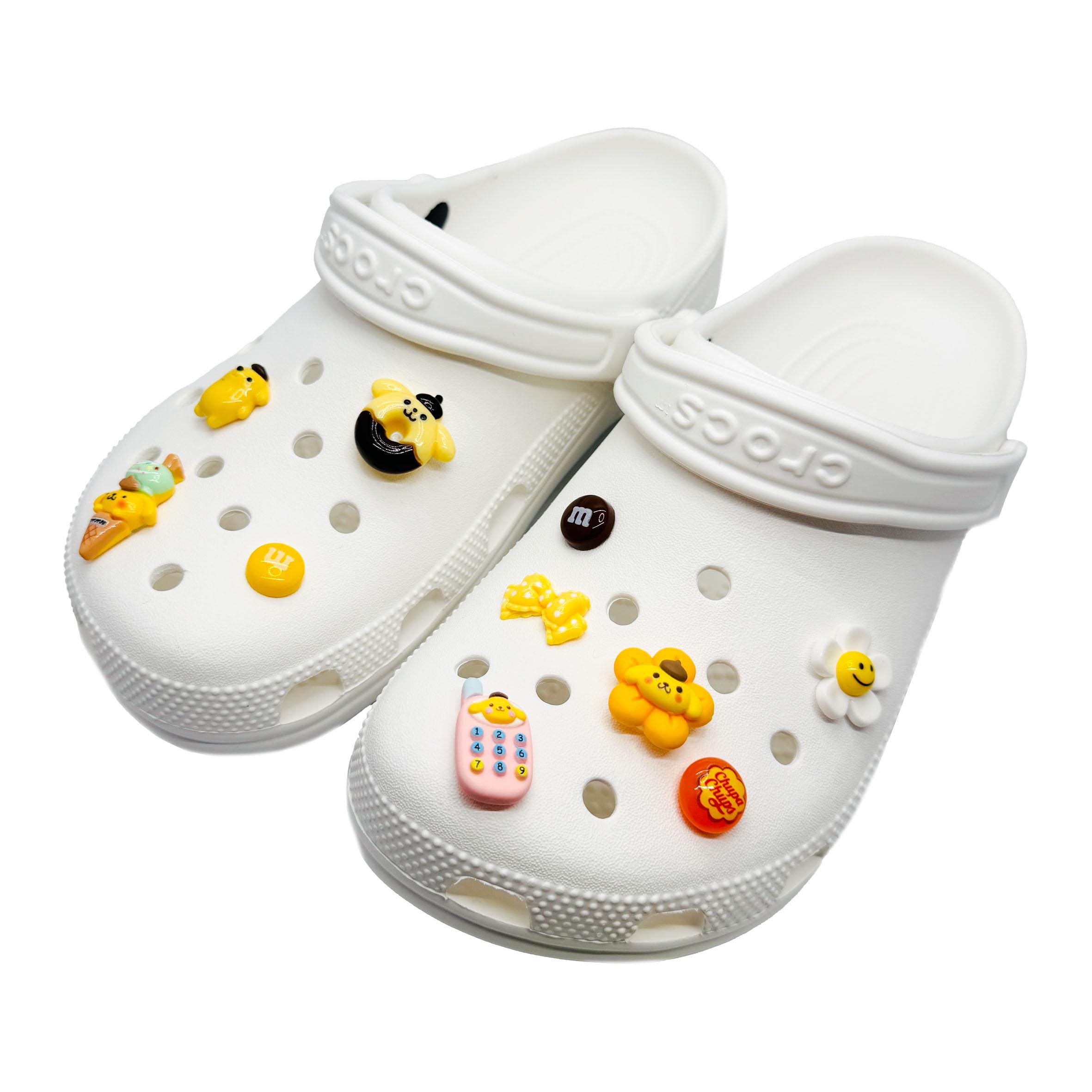10 Charms Cute Kawaii Shoe Charm Set / Pompompurin San Family