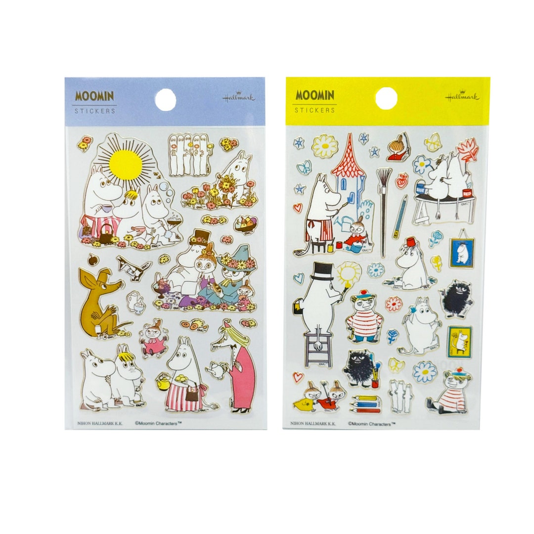 Moomin Hallmark Gold Foil Clear Stickers: Laptop, Phone Decal - Etsy