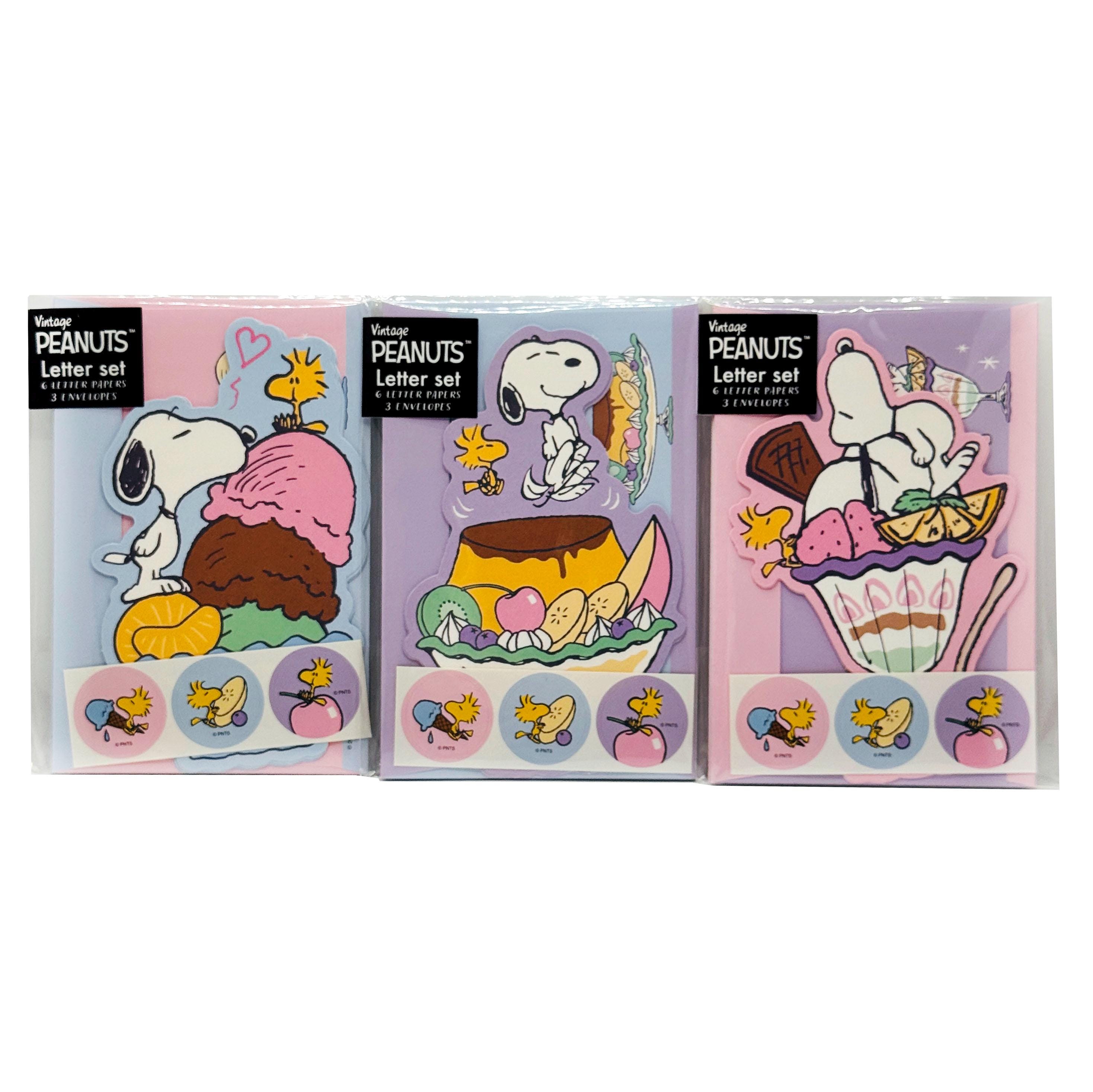 Vintage Snoopy Peanuts Letter Set, Ice Cream Theme - Etsy