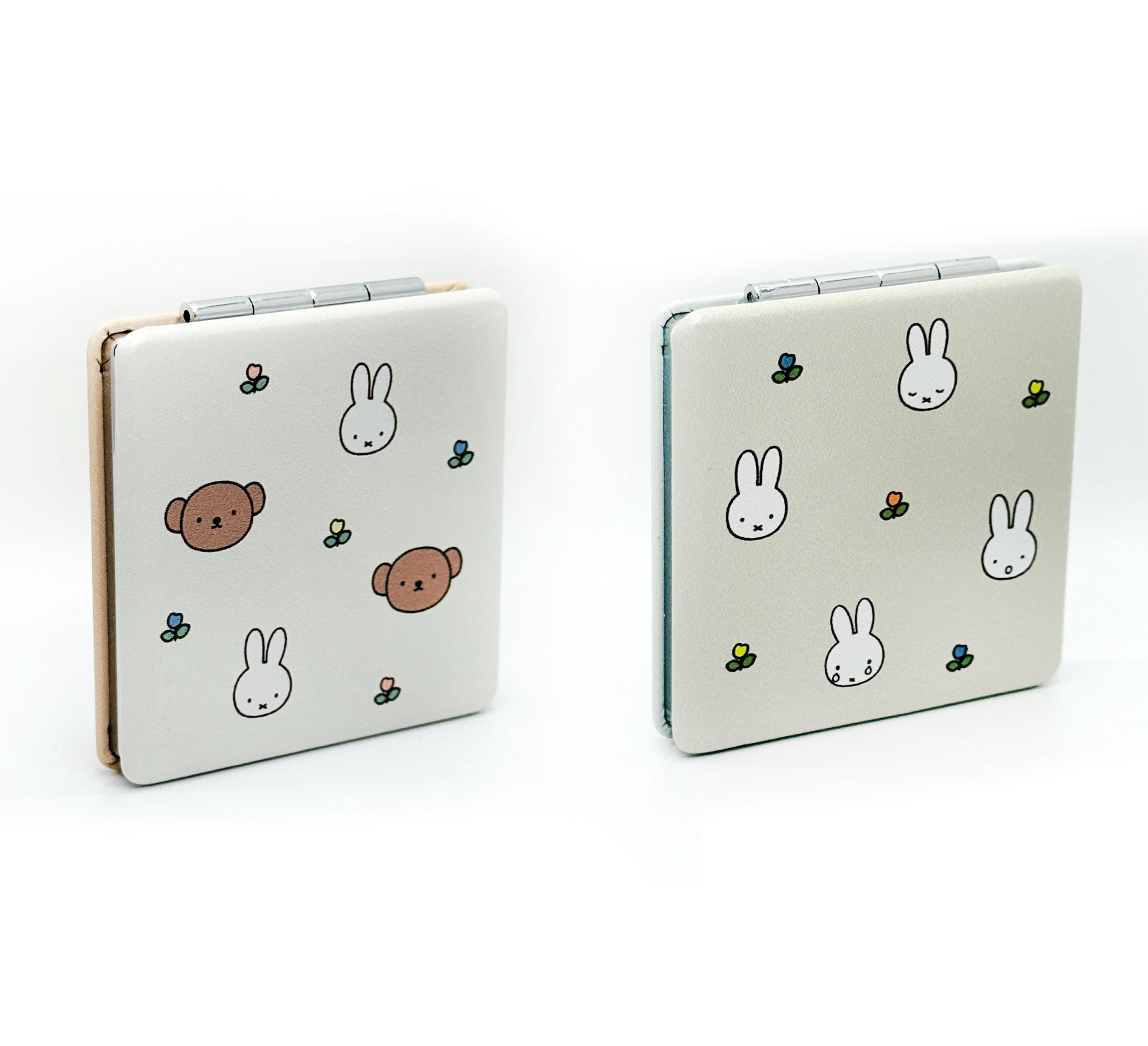 Miffy Compact Mirror | Dick Bruna Beige & Gray Mini Pocket Mirror
