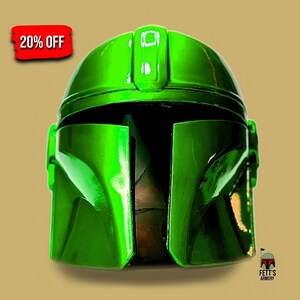 Custom helmet Painted, Custom motorcycle helmet, Superbike helmet, Big Bike  helmet, Carting helmet, Star Wars Boba Fett Green CH67