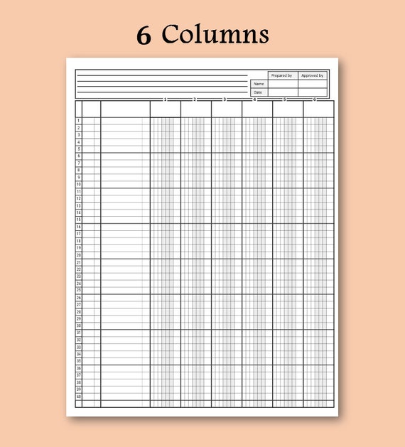 Accounting Ledger Book Printable Columnar edu.svet.gob.gt