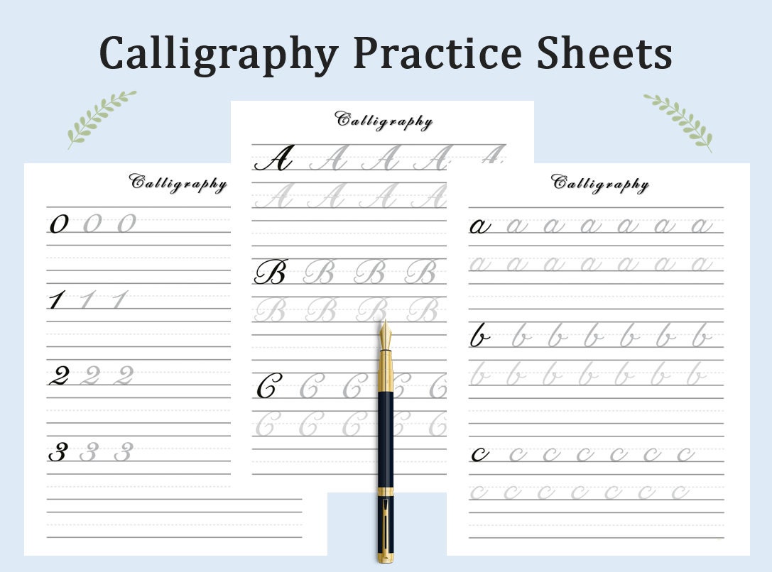 KDP Calligraphy Practice Paper. Calligraphy Practice Sheets 8.5x 11 Inches  Ready to Upload PDF Commercial Use KDP Template 