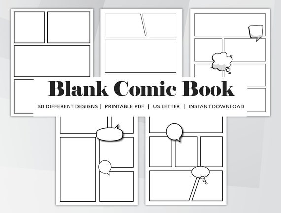 Blank Comic Book Notebook For Kids: Stop Motion Animation Kit - Draw Your  Own Comics - Variety of