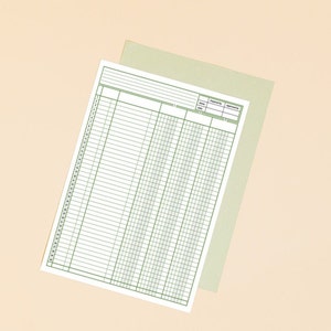 3 Column Ledger Book Printable Account Ledgers Accounting Ledger ...