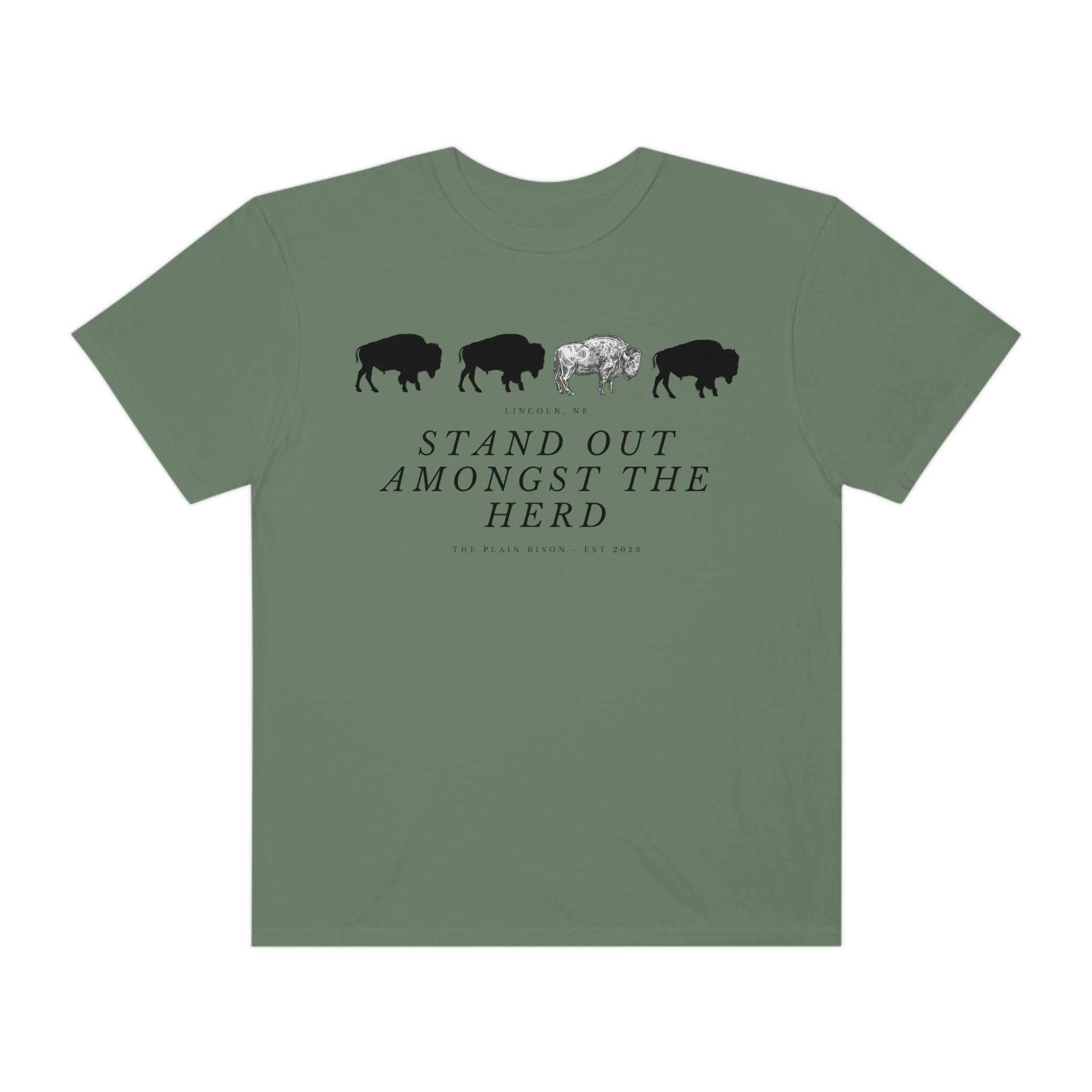 Bison Herd Graphic Tee, Comfort Colors Western Shirt - Etsy
