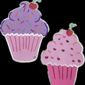 Cupcake sticker