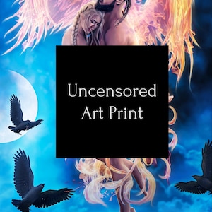 Art Print Reiher Flamme NSFW