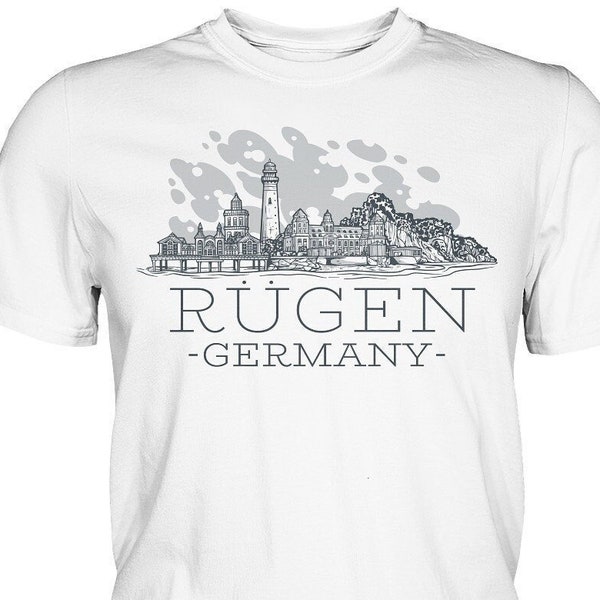 T-Shirt Motiv Rügen Skyline - Premium