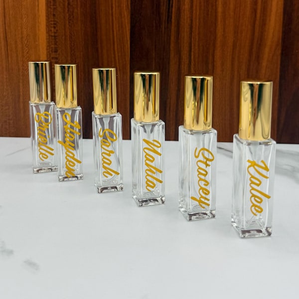 Personalisierte Mini Parfüm Flasche Gastgeschenke für Brautjungfern & Junggesellinnenabschied | Mutter der Braut Geschenke