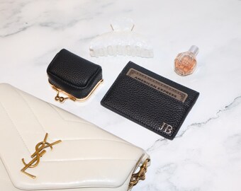 Personalized Leather Cardholders with Foil | Customizable Minimalist Wallets