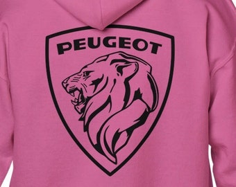 Peugeot printed on the back -Classic unisex hoodie