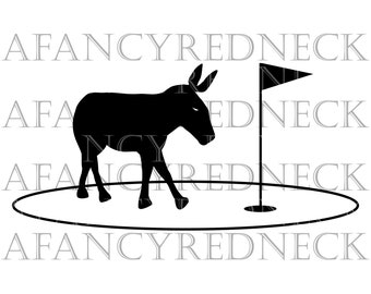 A Hole Donkey Hole  SVG PNG JPG Digital Cut Files for Cricut, Silhouette