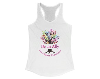Wees een Ally Women's Racerback Tank