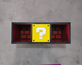 Super Mario Shelf! Laser Cut Files - DIY fun in 45cm. Transform your room into a gaming haven ,GamerDecor, DIYHome - This is a digital file!