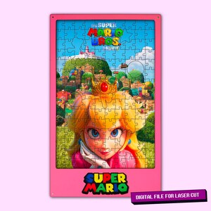 Digitale Datei ""Laserschnitt-Projektdateien"" Super Mario Puzzle (155 Teile), perfektes Geschenk für Kinder, Spiele, Beliebtes Spiel Puzzle, Kinderspiele."