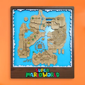 Kaartframe, Super Mario World, lasergesneden bestanden