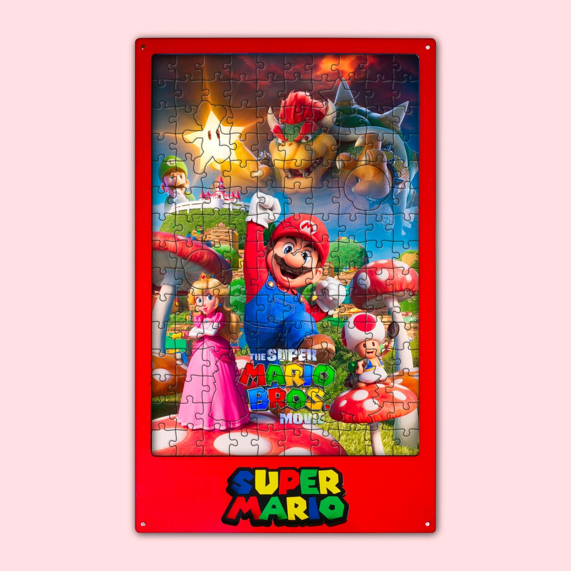 Digital File laser Cut Project Files Super Mario Puzzle 155 Piece
