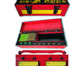 Halloween Card storage box 3mm, Collection Organizer, Thematic box, Decks or Treats, Project Files PXF and PDF