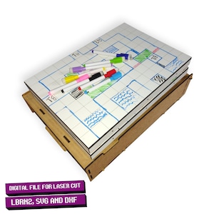 Magnetic Modular Battle Grid – Perfeito para RPGs! – arquivos de corte a laser, arquivo digital, arquivo de design de RPG